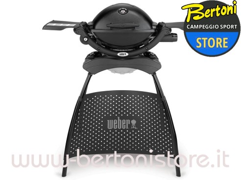 Barbecue a Gas Q 1200 Black Stand (Attacco Cartuccia) 51010353 WEBER