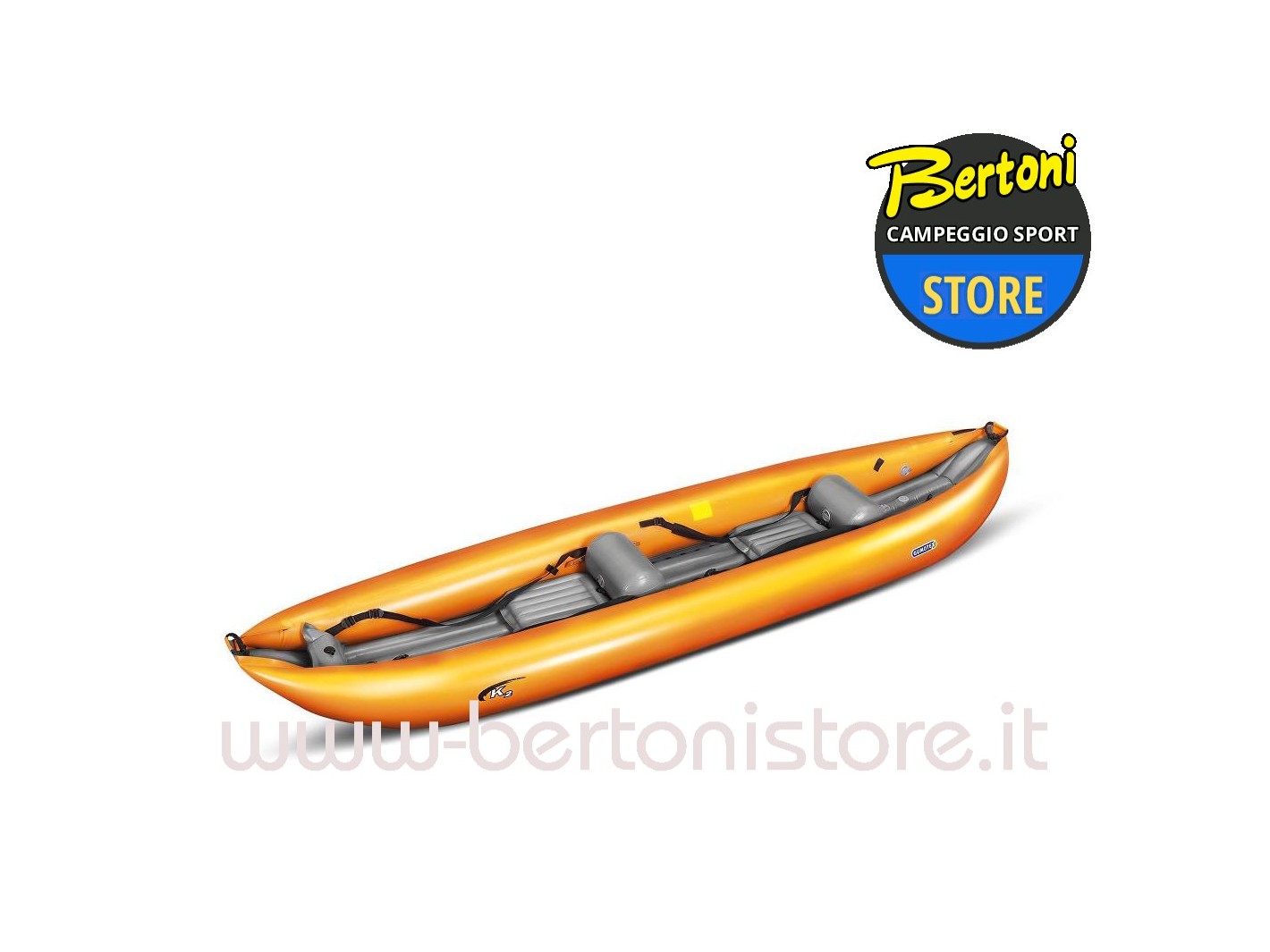Canoa Gonfiabile Rafting  K2 N Arancio 043862-O (3C/11C) GUMOTEX