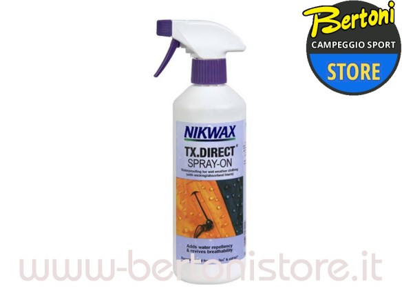 651210 TX.Direct Spray-On flacone con diffusore spray 300 ml NIKWAX
