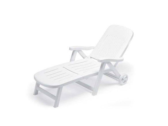 Lettino California Bianco 1257 SCAB