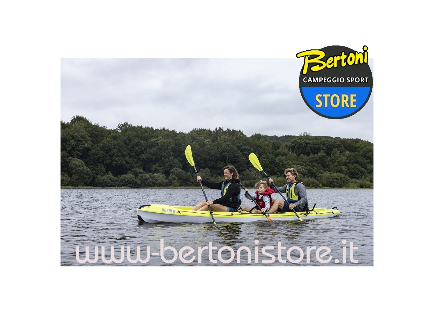 Canoa Rigida Borneo Lime/Grey 107054 TAHE / Bic Sport