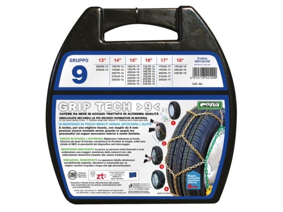 Catene neve Grip Tech 9 mm gruppo 9