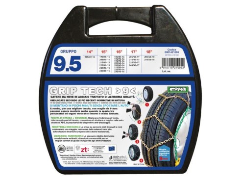 Catene neve Grip Tech 9 mm gruppo 9,5