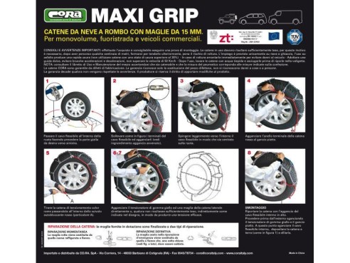 Catene neve Maxi Grip 15 mm gruppo 122